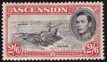 [King George VI and Views of Ascension, type P1]