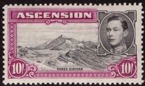 [King George VI and Views of Ascension, type R1]