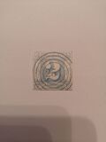 [Colored Print on White Paper - Rouletted in Colored Lines, type A28]