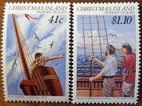 [The 375th Anniversary of the Discovery of Christmas Island, type JQ]
