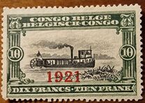 [Definitive Issues of 1910 Overprinted "1921" in Black or Red, Typ AE1]