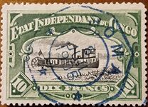 [Pictures from Congo - Inscription: "EETAT INDEPENDENT DU CONGO", प्रकार N]