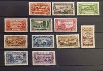 [War Refugee Charity - Various Stamps Overprinted "Secours aux Refugies Afft" and Surcharged in French and Arabic, type AA]