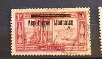 [Issues of 1925 and Provisional Stamps of Lebanon Overprinted "Republique Libanaise", 類型 AN]