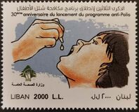 [The 30th Anniversary of the Anti-polio Campaign, type AKC]