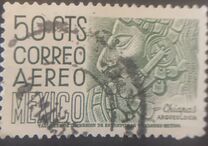 [Immagini locali - Posta Aerea - Filigrana: GOVERNO MESSICANO, Scrivi AGY]