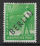 [BERLIN in Black Overprint on "Allied Occupation Zone" Stamps, type A3]