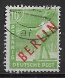 [BERLIN in Red Overprint on "Allied Occupation Zone" Stamps, type B3]