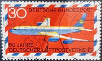 [The 50th Anniversary of the German Airmail, τύπος OE]