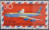 [The 50th Anniversary of the German Airmail, τύπος OE]