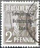 [Joint Allied Occupation Zones Stamps Overprinted "Sowjetische Besatzungs Zone", tip B]