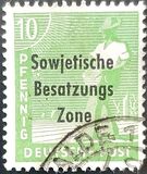 [Joint Allied Occupation Zones Stamps Overprinted "Sowjetische Besatzungs Zone", tip B3]
