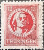 [The 140th Anniversary of the Death of Friedrich von Schiller, 1759-1805, Typ B]