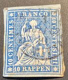 [Helvetia - Berner Print, प्रकार J1]