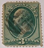 [George Washington - White Wove Paper, type AH]