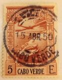 [Airmail - Previous Issues of 1938 of Angola Overprinted "CABO VERDE", Tipo AF6]