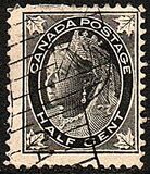 [Queen Victoria - Maple Leaf in Corners, type P]