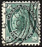 [Queen Victoria - Maple Leaf in Corners, type P1]