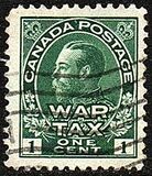 [King George V in Admiral Uniform Overprinted "War Tax", type AL]