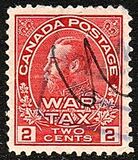 [King George V in Admiral Uniform Overprinted "War Tax", type AL2]