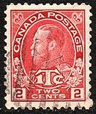 [King George V in Admiral Uniform With War Tax Inscription, Tip AM3]