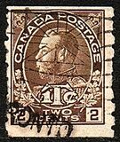 [King George V in Admiral Uniform With War Tax Inscription, Tip AM6]
