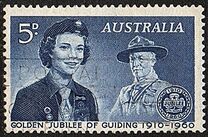 [Golden Jubilee of Guiding, 1910-1960, type FW]