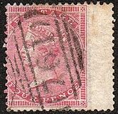 [Queen Victoria - Without Control Letters in Corners, प्रकार F1]