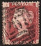 [Queen Victoria - Colored Control Letters in Corners, Tip I]