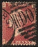[Queen Victoria - Colored Control Letters in Corners, Tip I]