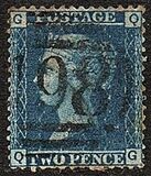 [Queen Victoria - Colored Control Letters in Corners, Tip J]