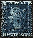 [Queen Victoria - Colored Control Letters in Corners, Tip J]