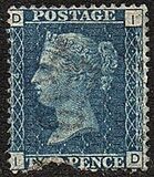 [Queen Victoria - Colored Control Letters in Corners, Tip J]