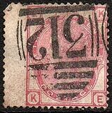 [Queen Victoria - Colored Control Numbers in Corners, tip W]