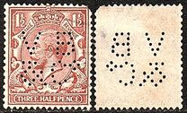 [King George V, 1865-1935 - New Watermark, tip BX6]