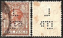 [King George V, 1865-1935 - New Watermark, प्रकार CA4]
