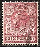 [King George V, 1865-1935 - New Watermark, प्रकार CA6]