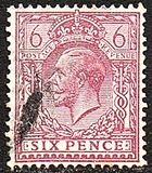 [King George V, 1865-1935 - New Watermark, प्रकार CA6]