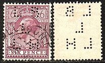 [King George V, 1865-1935 - New Watermark, प्रकार CA6]