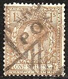 [King George V, 1865-1935 - New Watermark, प्रकार CB8]