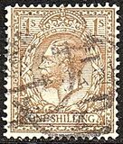 [King George V, 1865-1935 - New Watermark, प्रकार CB8]
