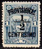 [Various Stamps Overprinted "PROVISIONAL" and Surcharged "½ CENTESIMO", type CX]