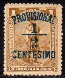 [Various Stamps Overprinted "PROVISIONAL" and Surcharged "½ CENTESIMO", type CY]