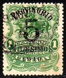 [Issues of 1900 and 1906 Overprinted "PROVISORIO" and Surcharged "5 MILESIMOS (or CENTESIMOS) 1910", Tip EI]