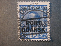 [Polish Postage Stamp Overprinted "PORT GDAŃSK", type G]