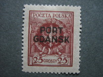 [Polish Postage Stamps Overprinted "PORT GDAŃSK", type A7]
