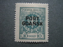 [Polish Postage Stamps Overprinted "PORT GDAŃSK", type A4]