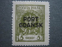 [Polish Postage Stamps Overprinted "PORT GDAŃSK", type A3]