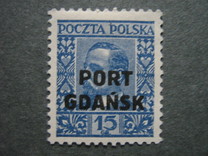 [Polish Postage Stamp Overprinted "PORT GDAŃSK", type G]