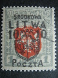 [Lithuanian Postage Stamps Surcharged, tegund B8]